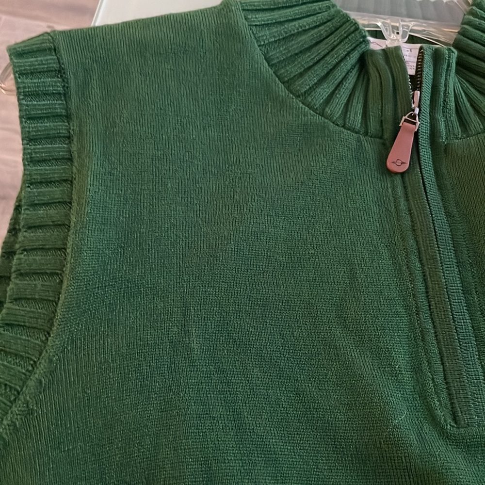 Vintage Martin Timeless as the Game green sleeveless sweater vest Italian Merino - Picture 11 of 14